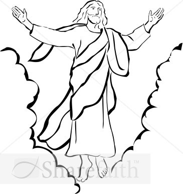 Free black and white clipart of jesus 3 » Clipart Portal.