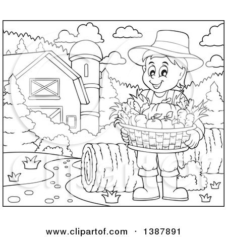 Free black and white harvest clipart 5 » Clipart Portal.