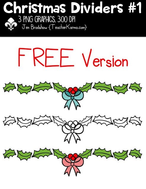 3 FREE Christmas Graphics You Don't Want to Miss — Teacher KARMA.