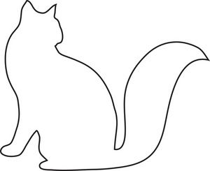 Cat Silhouette Outline (85+) Desktop Backgrounds.