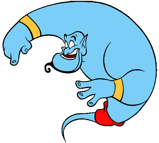 Aladdin Genie Clipart.