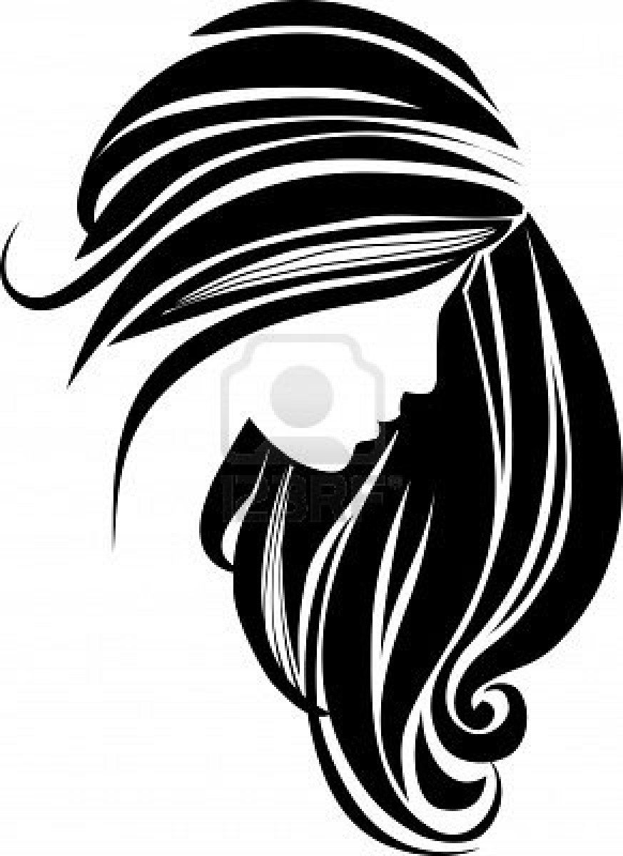 Black Hair Clipart.