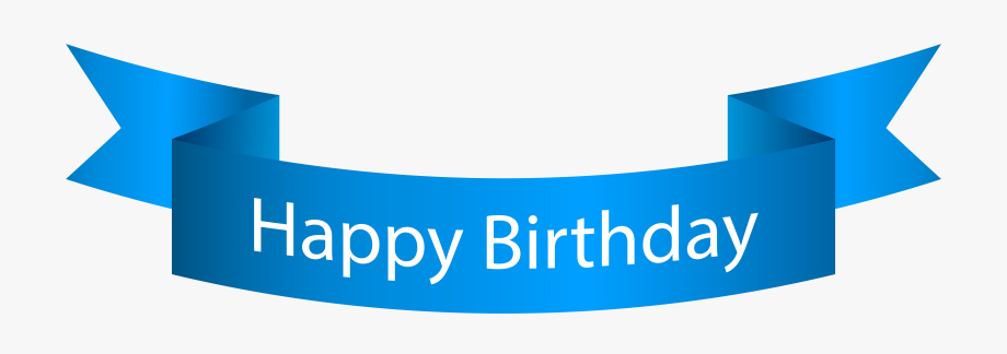 Banner Clipart Happy Birthday.