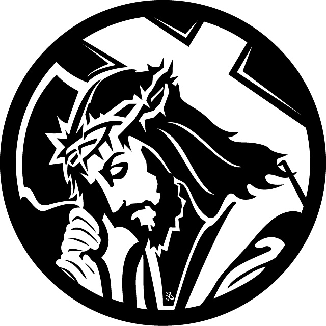 JESUS CARRYING THE CROSS VECTOR.