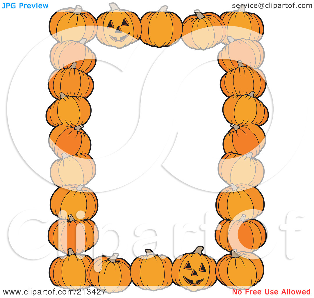 Pumpkin Border Clip Art Free & Pumpkin Border Clip Art Clip Art.