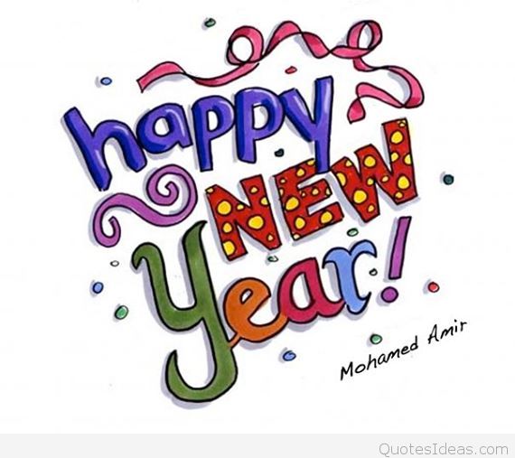 Free clip art Happy new year 2016.