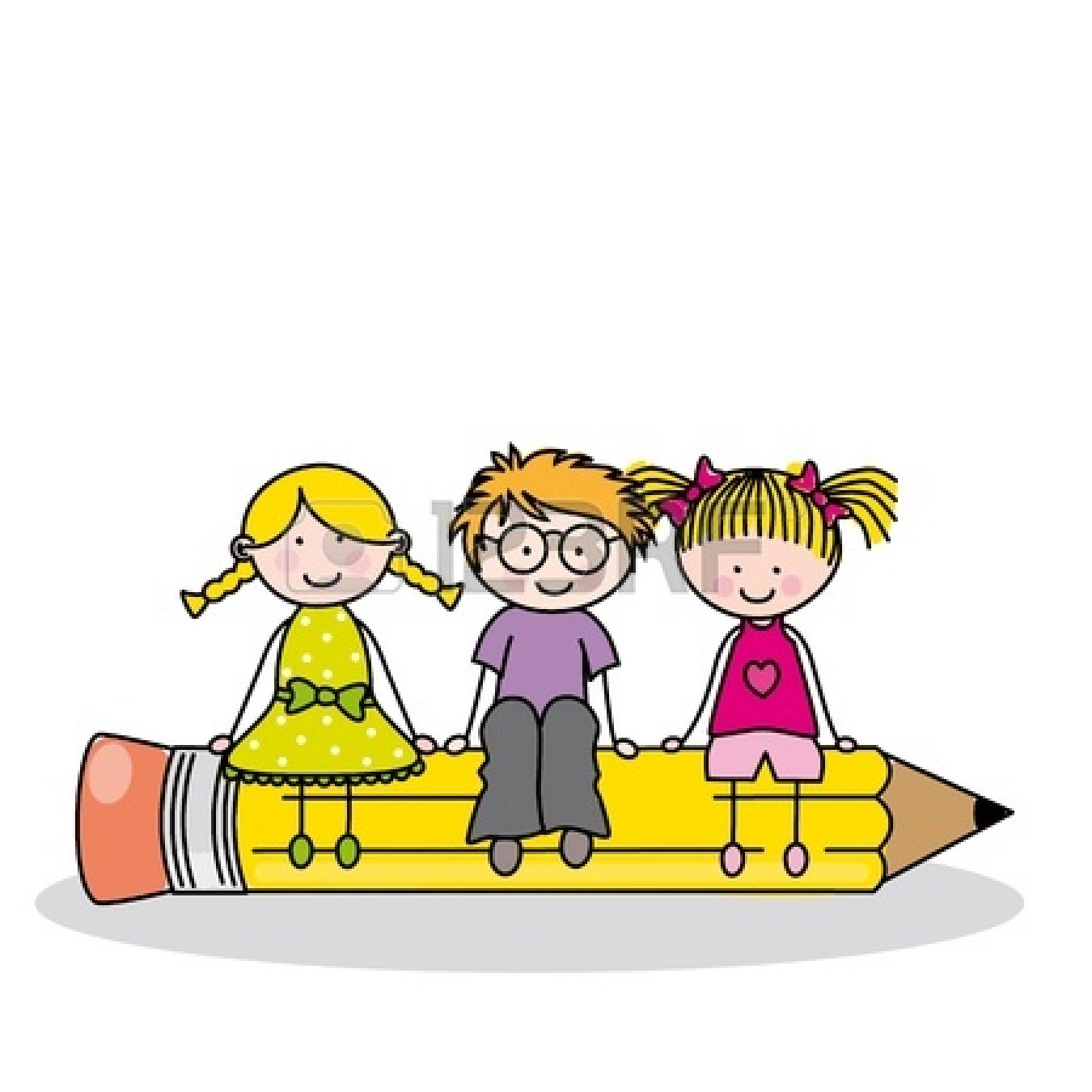 Children At School Free Clipart.