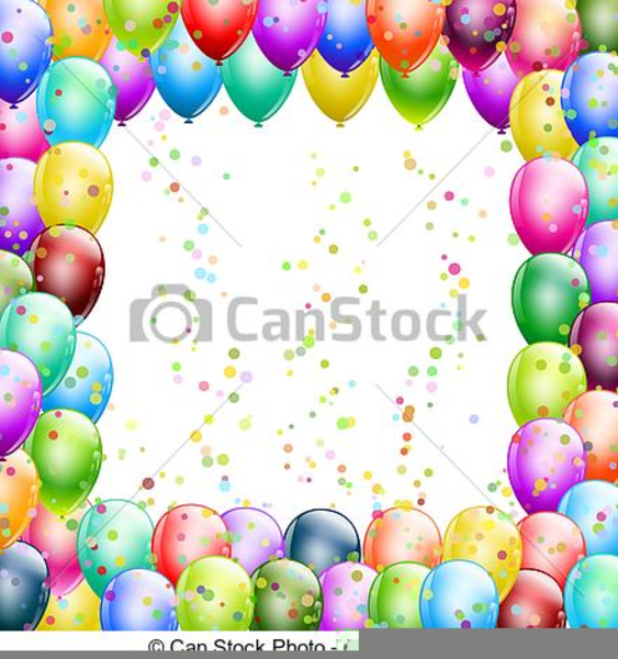 Free Clipart Balloons And Confetti.