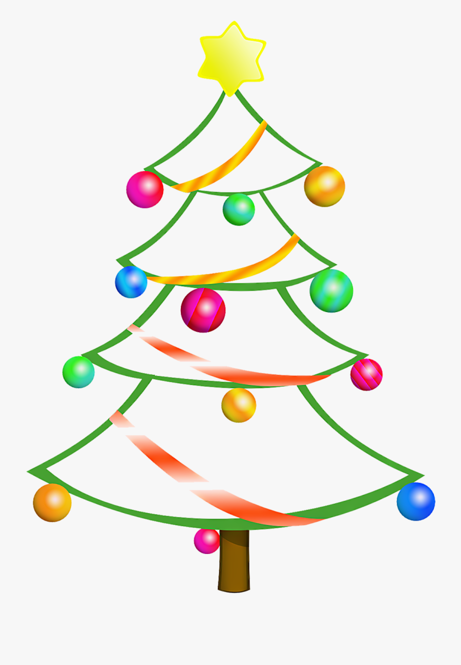 Christmas Tree Clipart Top Border.