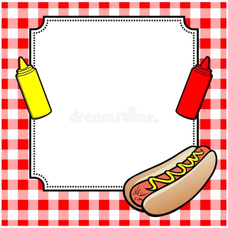 Dog Cookout Stock Illustrations.