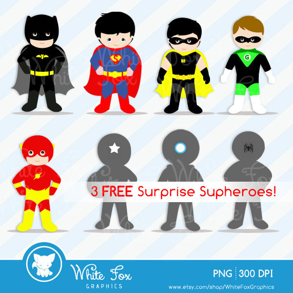 Superhero clipart.