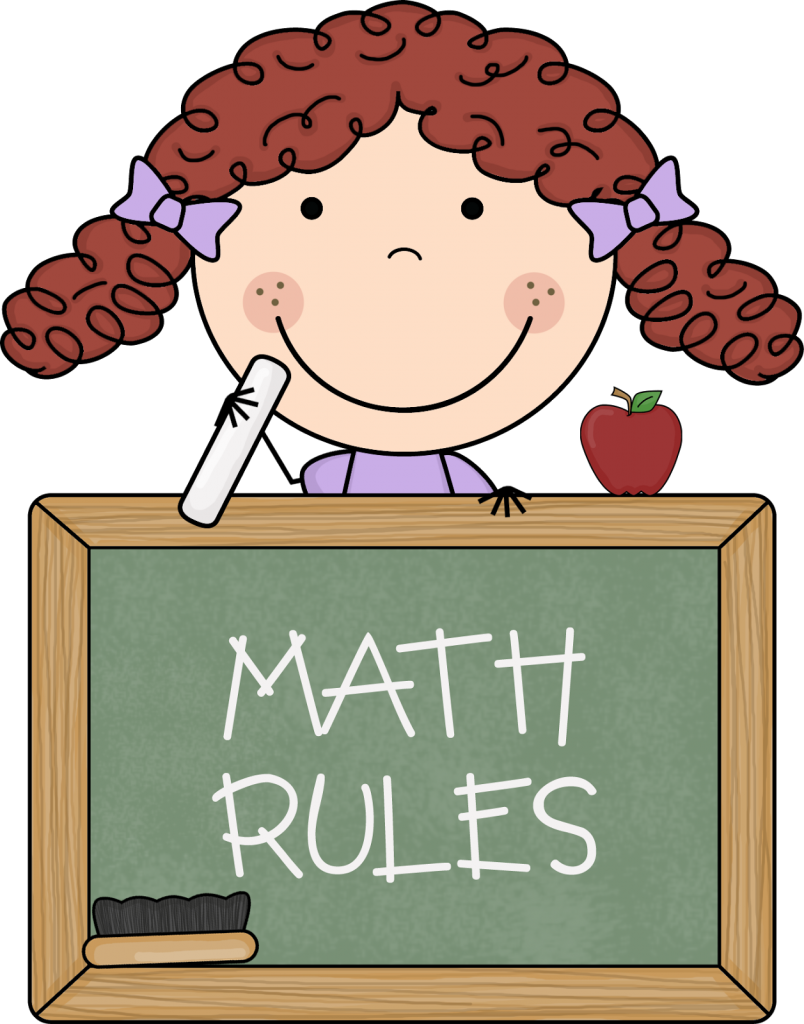 Free Math Teacher Clipart Image.