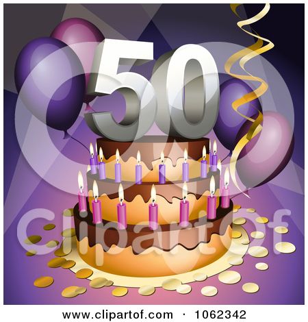 Happy 50th Birthday Clip Art.