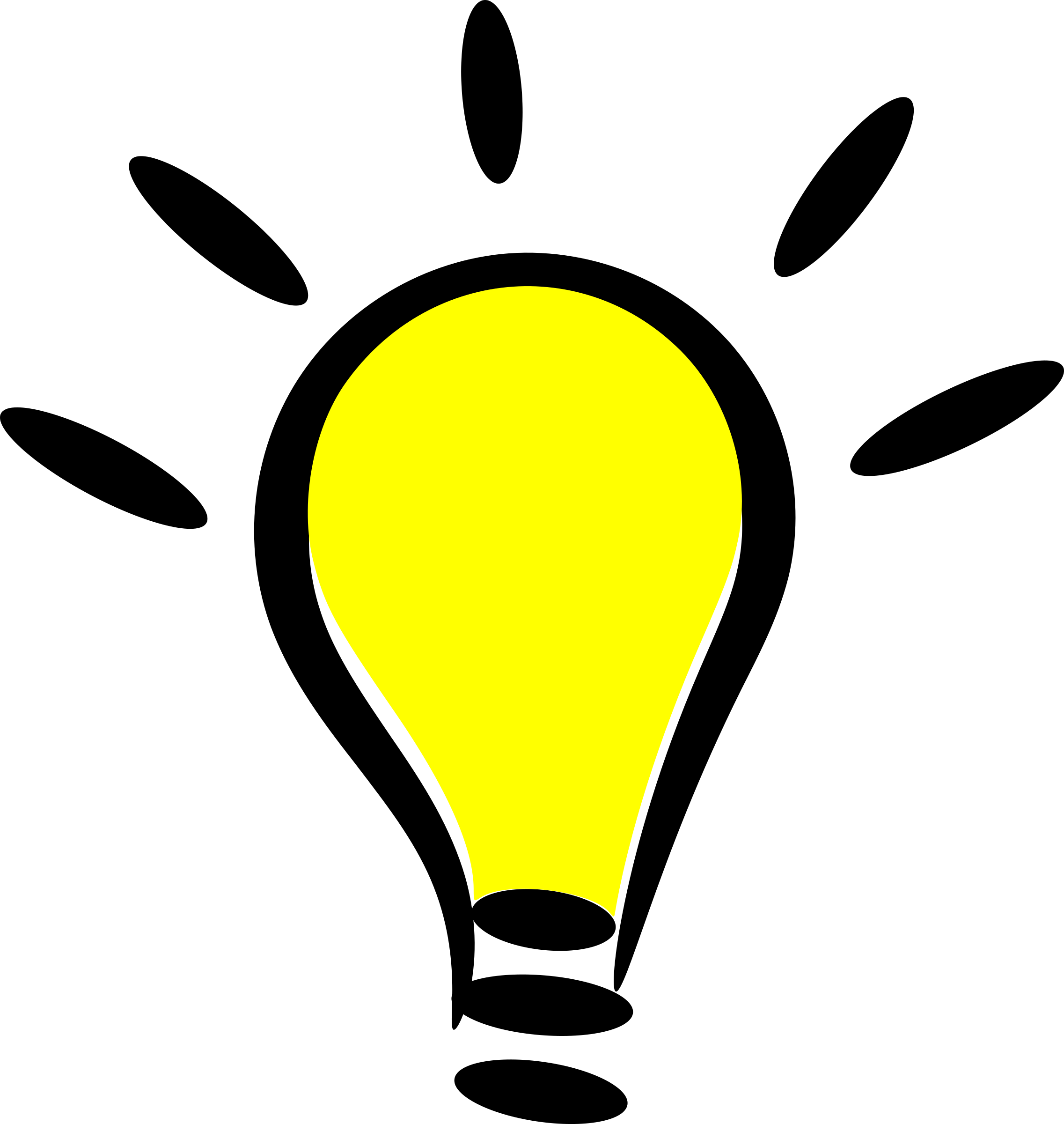 602 Lightbulb free clipart.