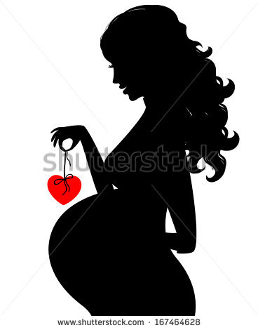 Pregnant Woman Silhouette Stock Photos Images & Pictures.