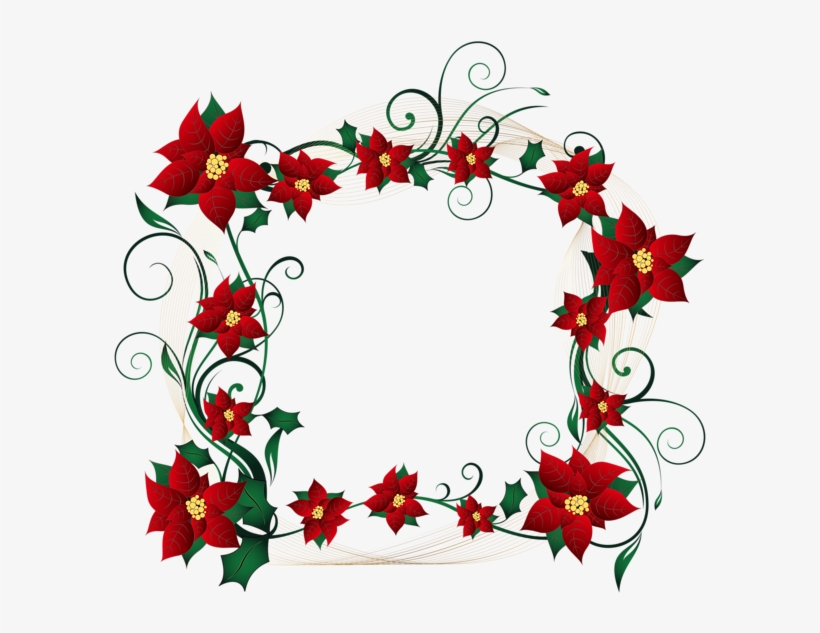 Christmas Decorative Border Transparent Png Clip Art.