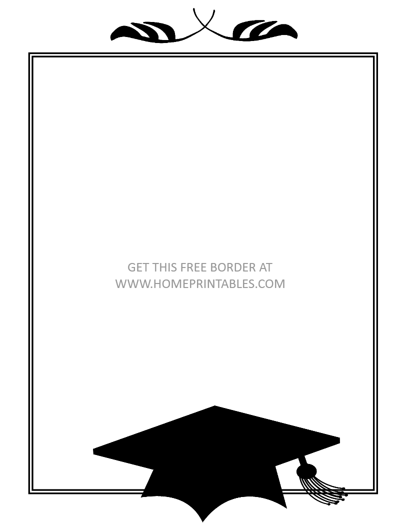 15 Free Graduation Borders {With 5 NEW Designs!}.