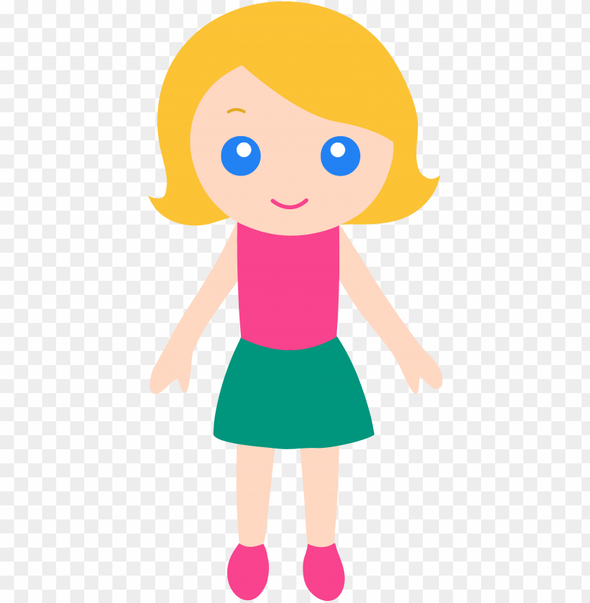 little girl clipart cartoon.