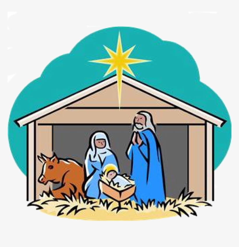 Nativity Scene Clipart PNG Image.