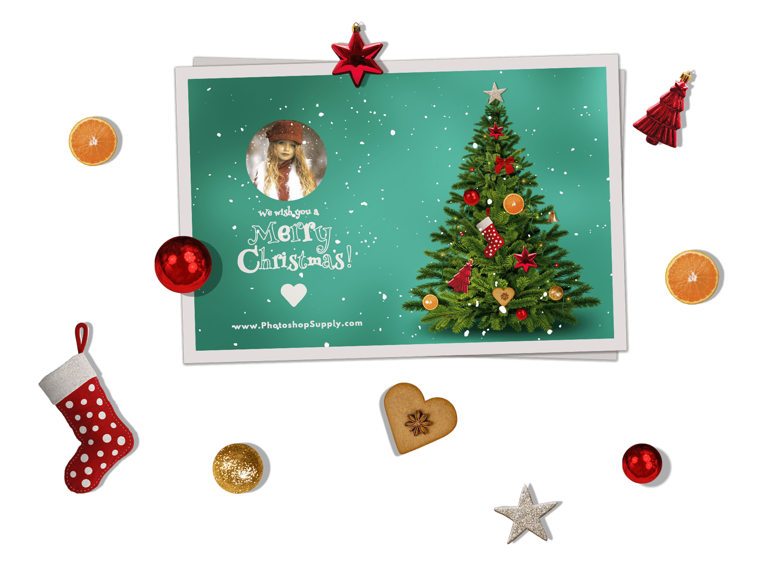 Christmas Card Templates For Photoshop.