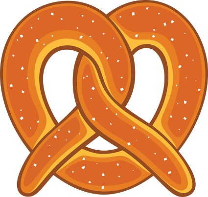 530 Pretzel free clipart.