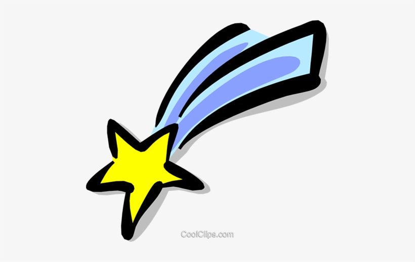 Shooting Star Royalty Free Vector Clip Art Illustration.