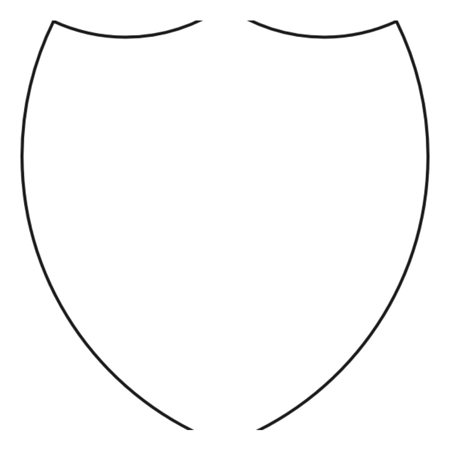 Free Shield Clipart Template Outline Of Coat In.