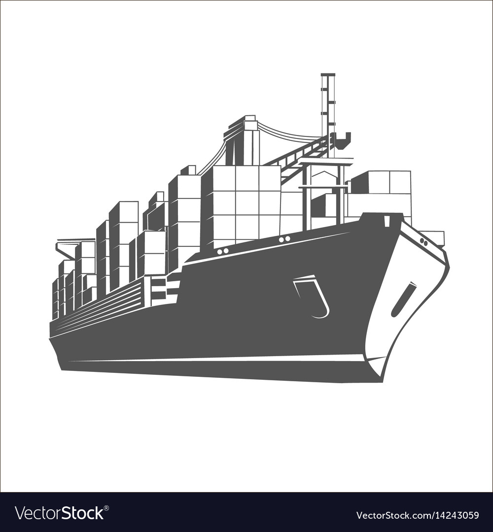 Ship logo template.