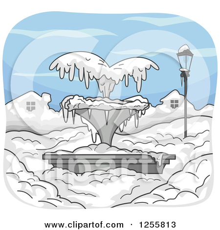 Freezing water clipart.