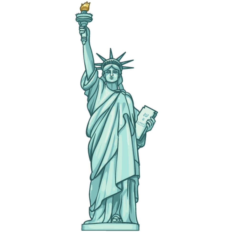 Clipart statue of liberty.