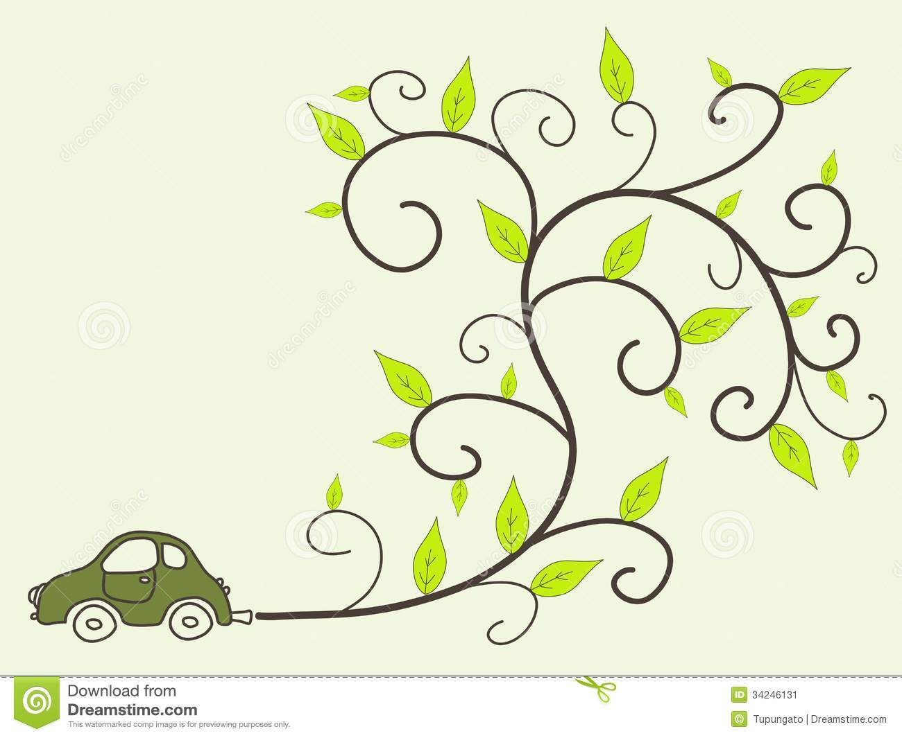 Environment Friendly Car Clipart.