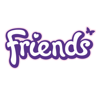 Lego Friends Logo transparent PNG.