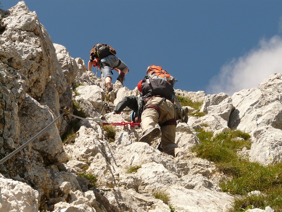 Free photo Friedberger Climbing Red Flüh Climb Climbing Hike.