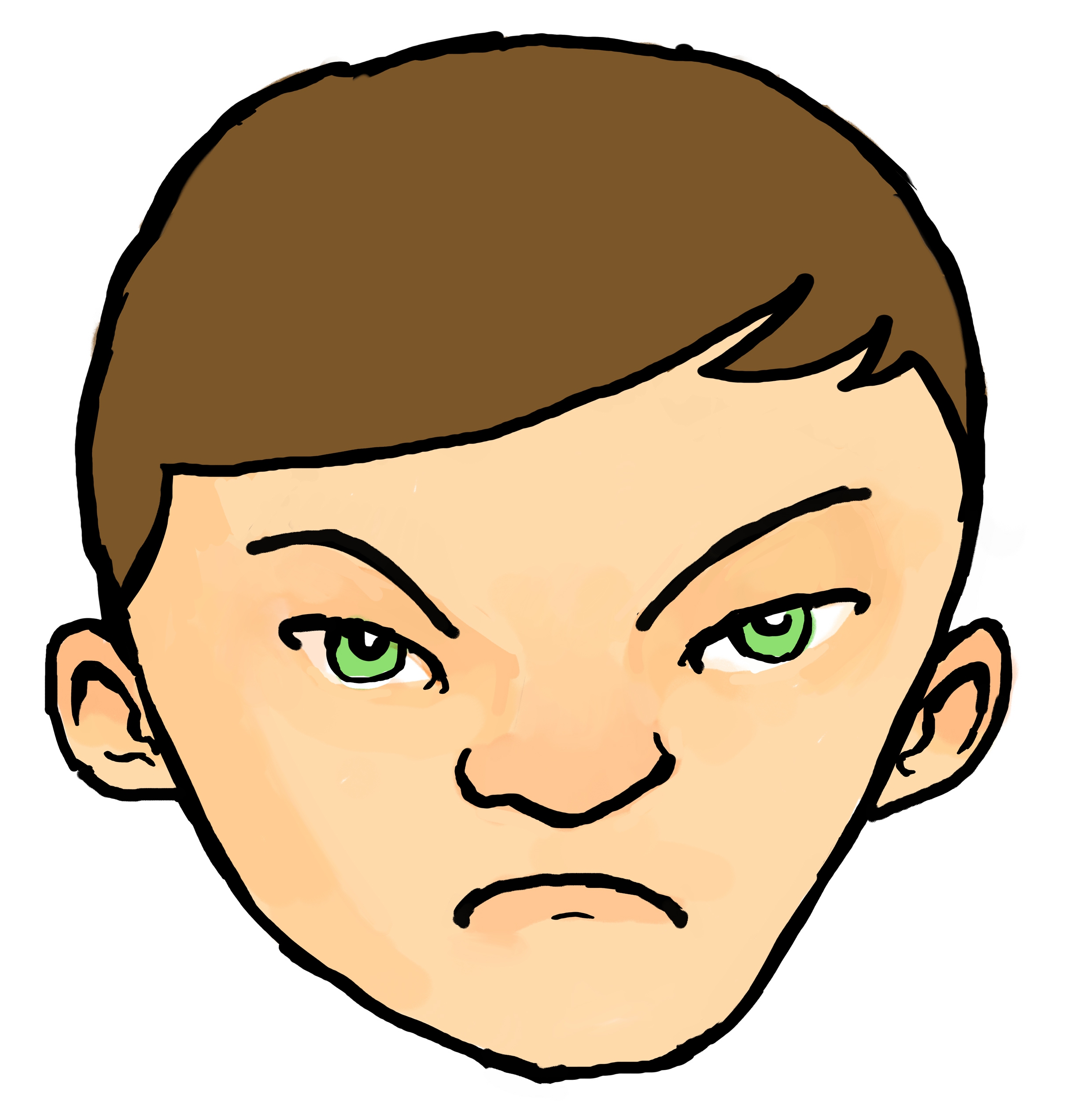 Frowning Face Clipart#1996501.