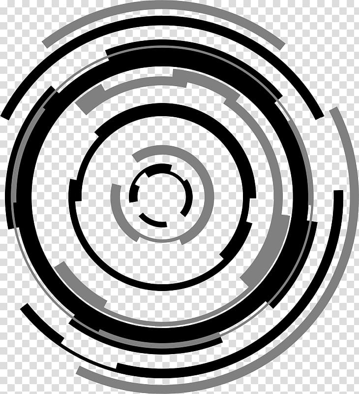 Technology Circle , futuristic transparent background PNG.