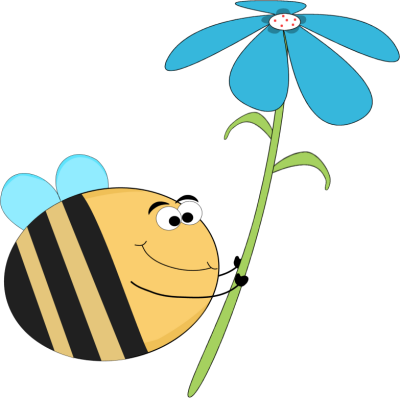 Bee And Flower Clipart.