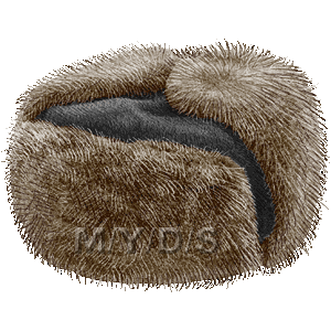 Ushanka, Russian Fur Cap clipart / Free clip art.