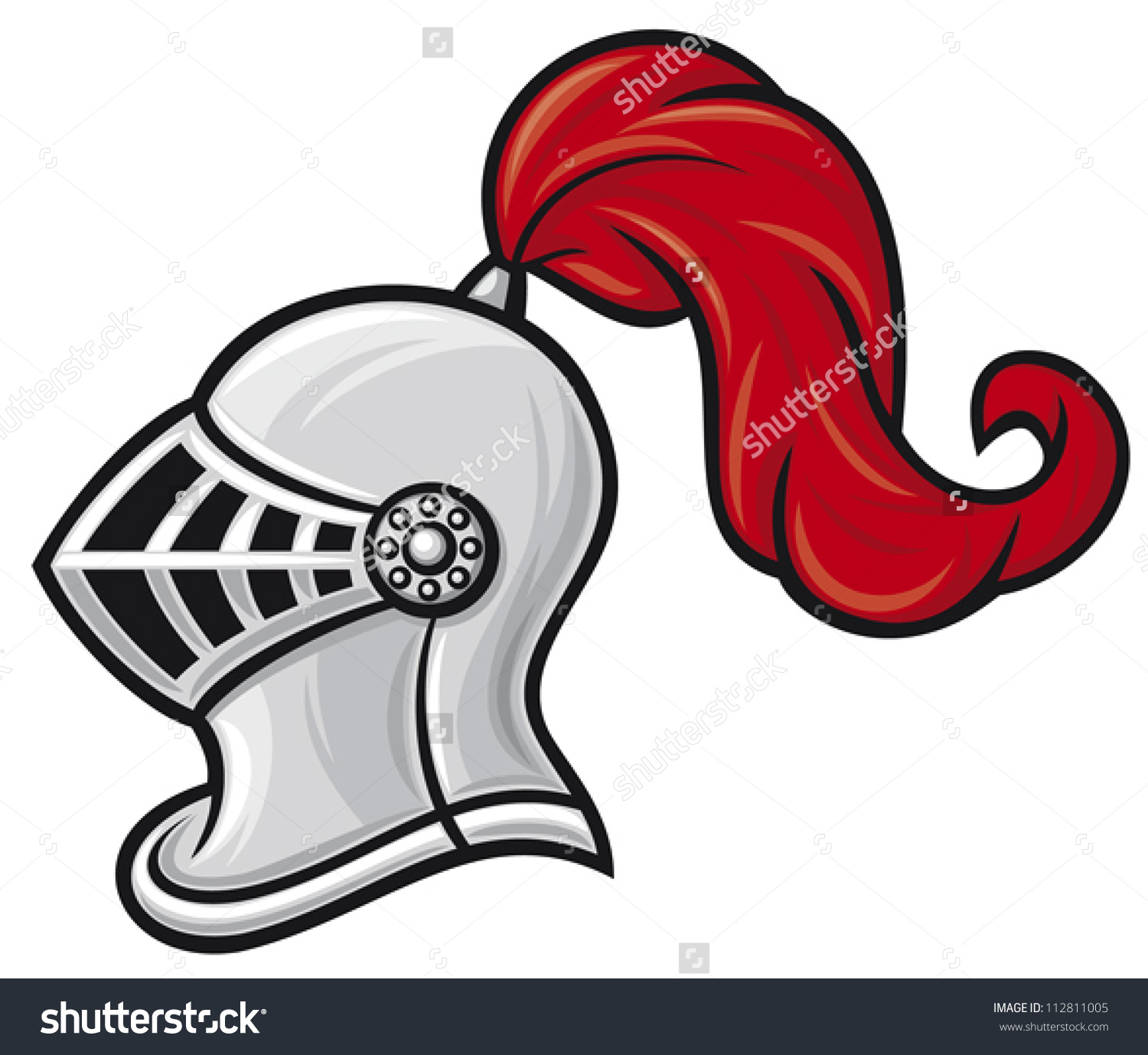 Medieval Knight Helmet Stock Vector 112811005.