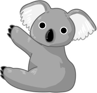 Koala bear clipart.