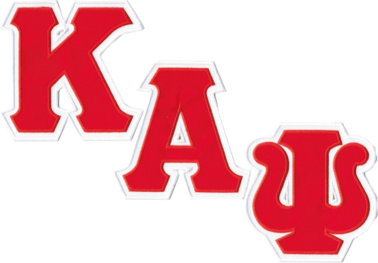 Kappa Alpha Psi Twill Letter Iron.