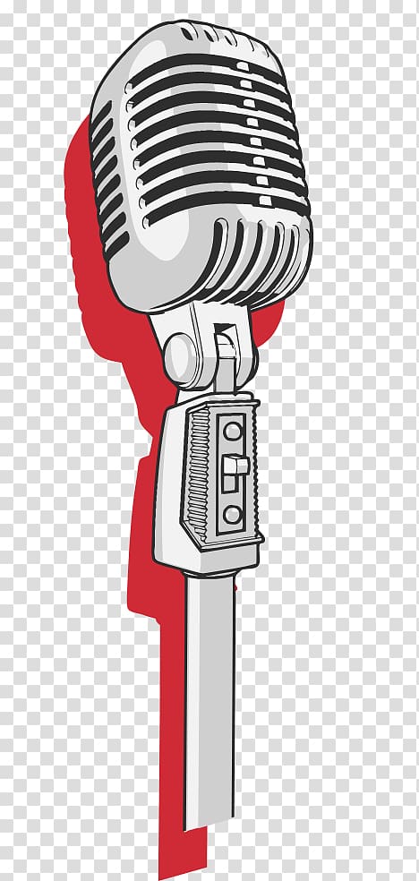 Silver condenser mic illustration, Microphone stand Music.