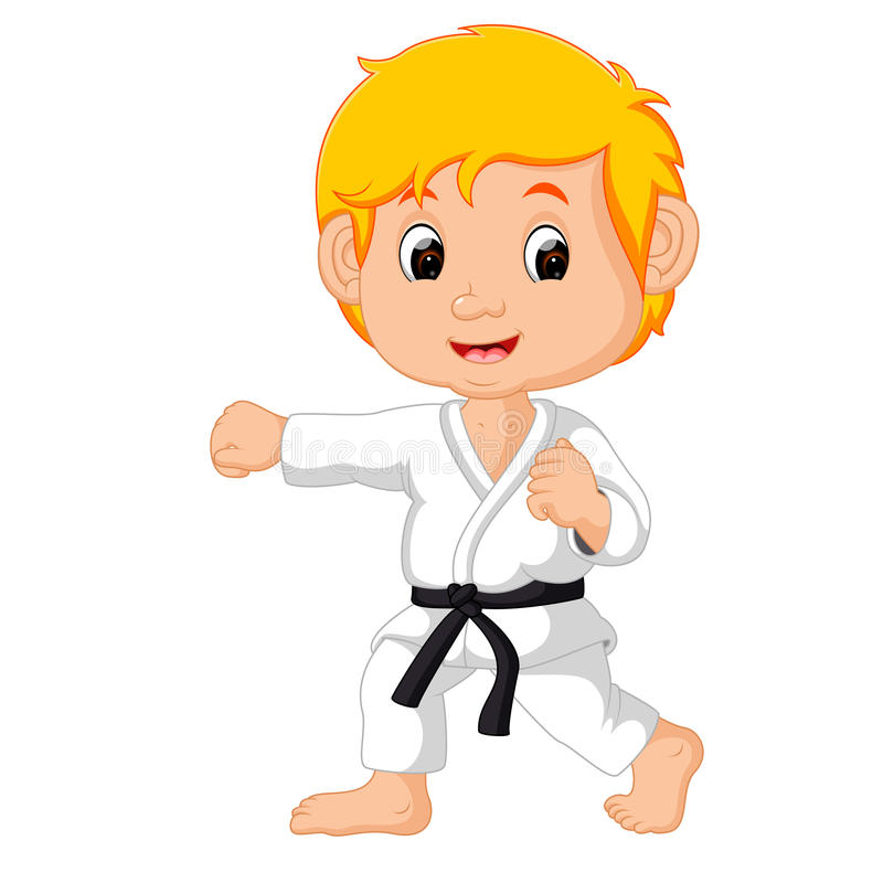 Karate Kid Stock Illustrations.