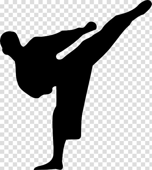 Silhouette of man , Karate Kickboxing Martial arts , Martial Arts.