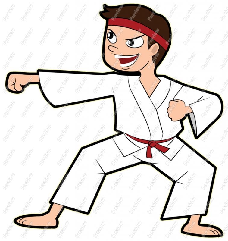 Karate Tiger Clipart.