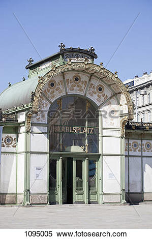 Stock Image of Karlsplatz Stadtbahn Station entrance 1095005.