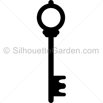 Skeleton Key Silhouette.