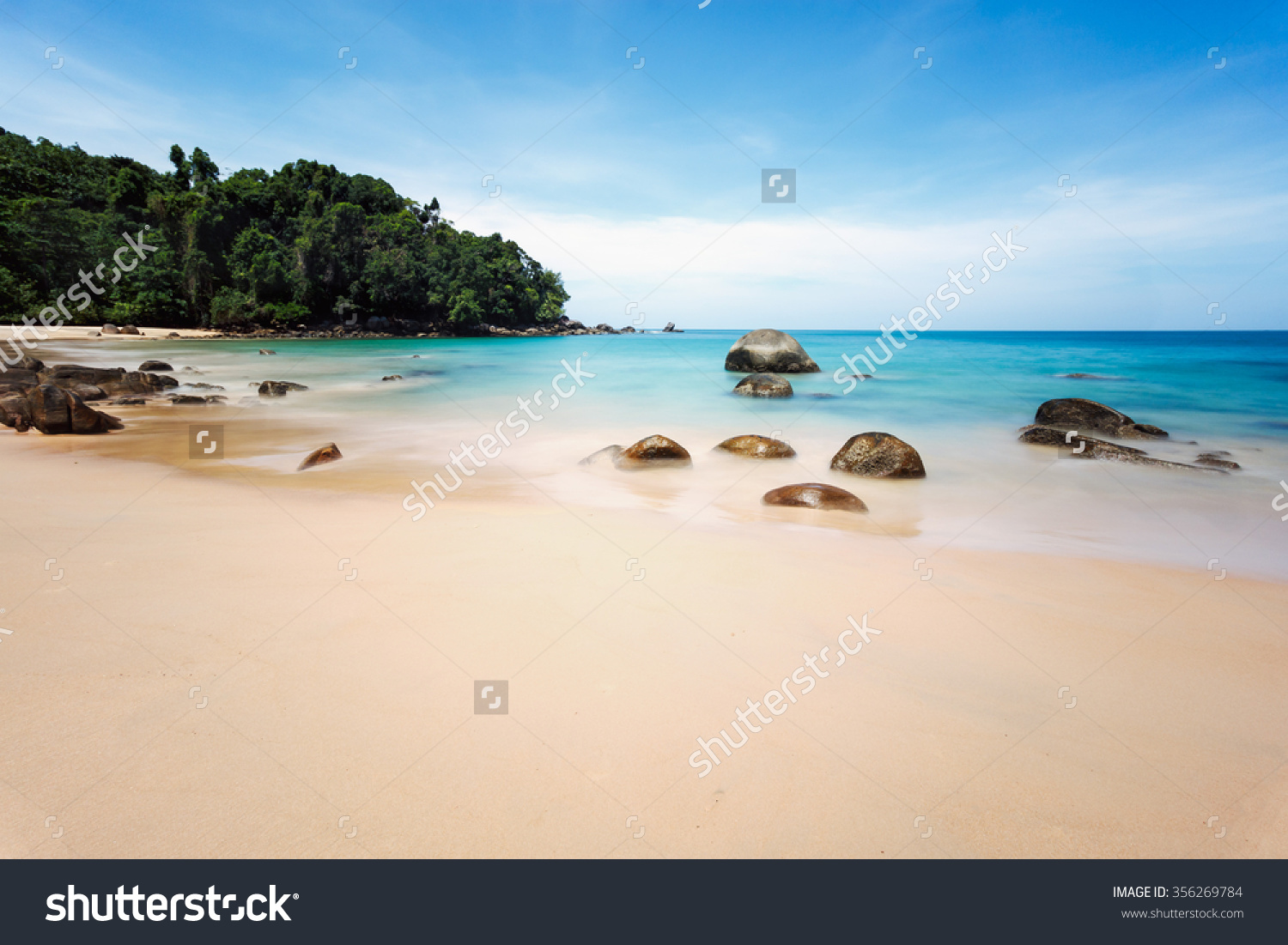 Small Sandy Beach Lam Ru Khao Stock Photo 356269784.