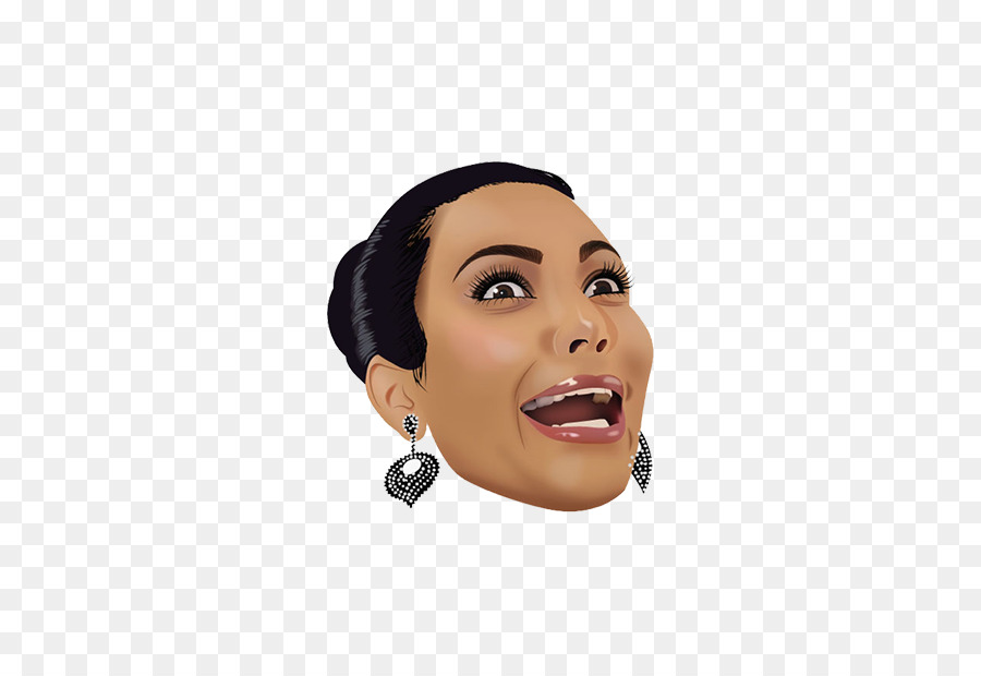 Kim Kardashian Emoji png download.