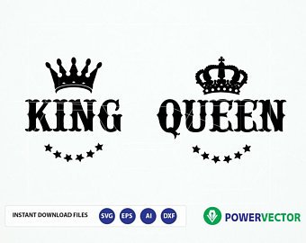 King and queen svg.