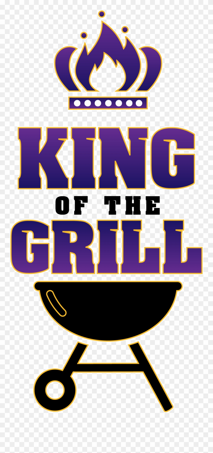 King Of The Grill Clipart.